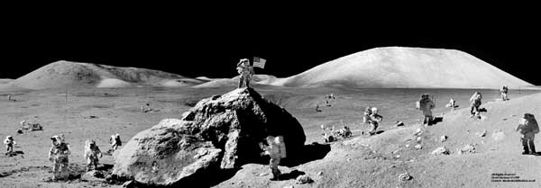 «Геологическая экспедиция на Луне». Шутка Дэвида Харланда.